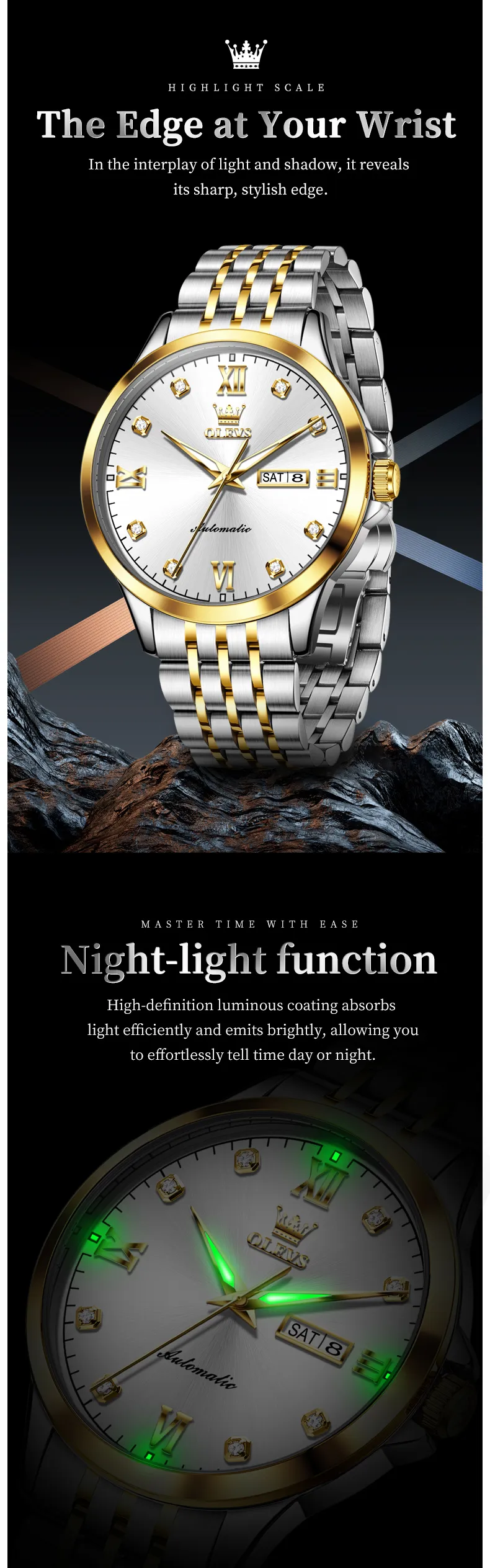 Olevs Men's Watch 7092