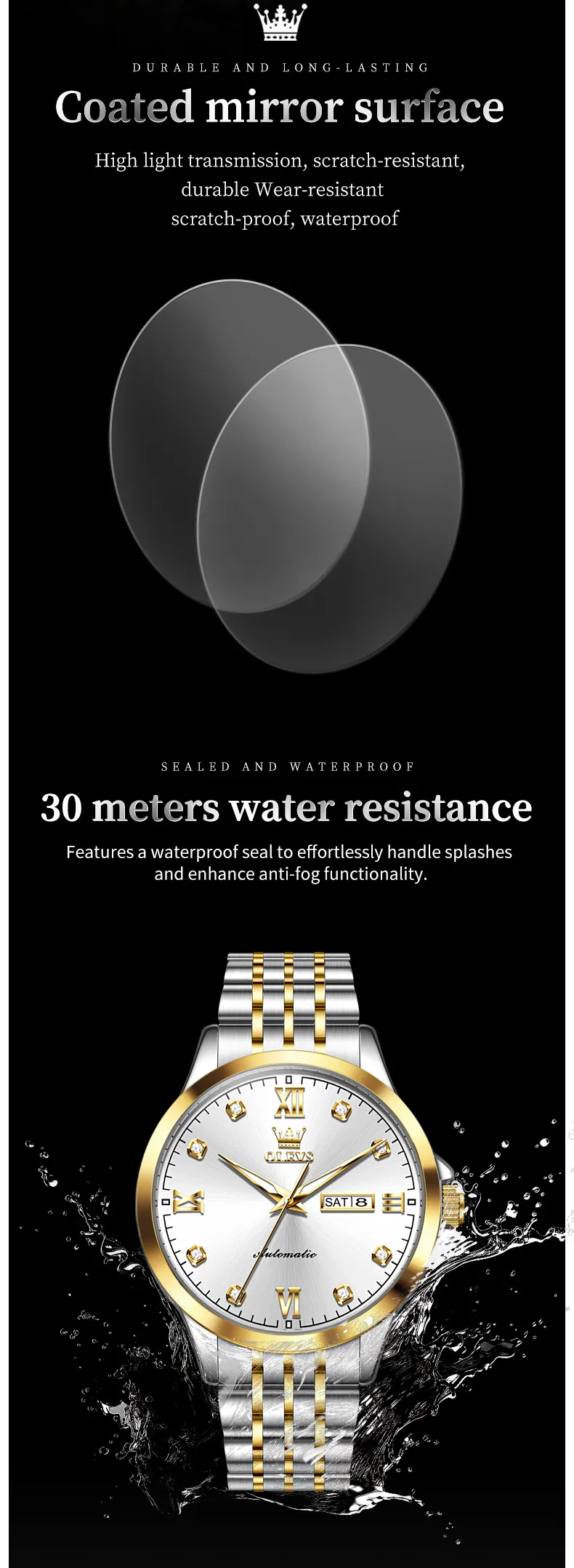 Olevs Men's Watch 7092