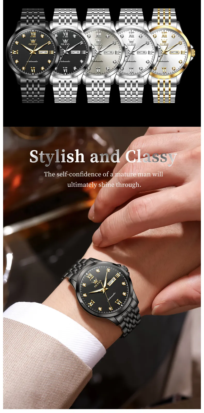 Olevs Men's Watch 7092