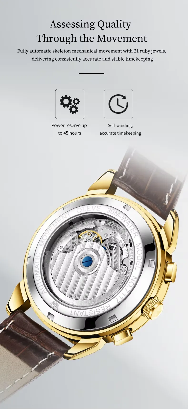 Olevs Men's Watch 7117