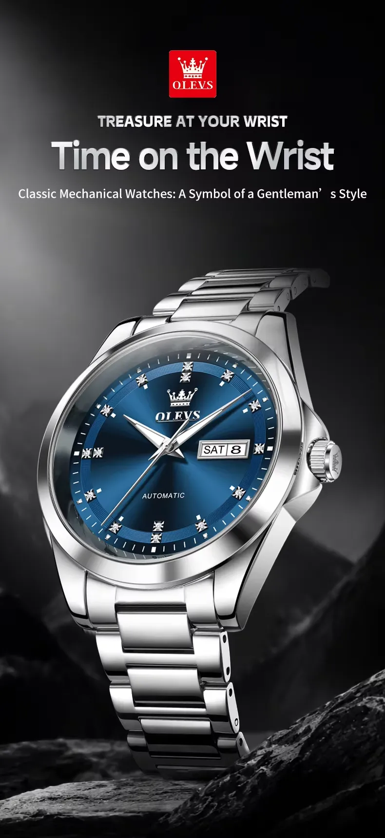 Olevs Men's Watch 7136