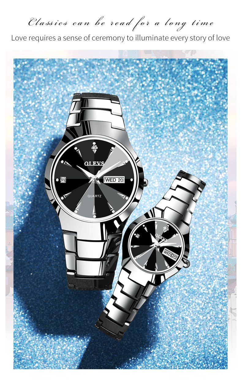 Olevs Couple Watch 8697