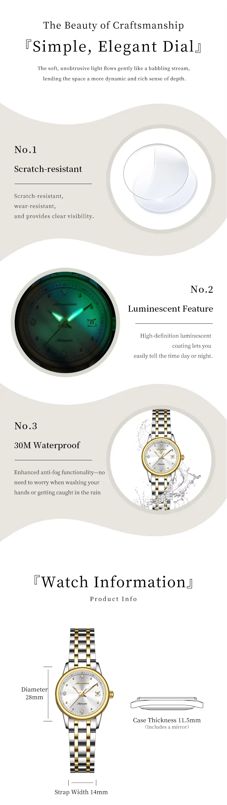 JSDUN Women's Watch 8862