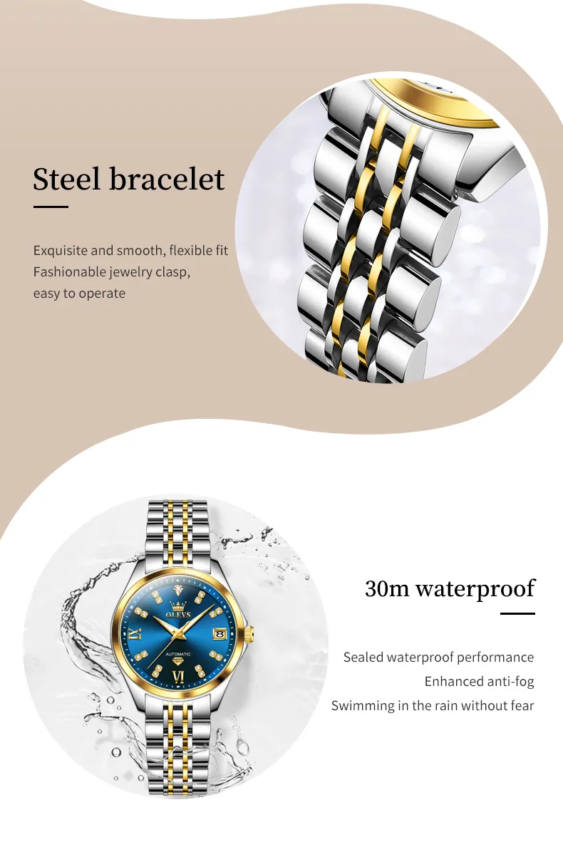 Olevs Couple Watch 9801