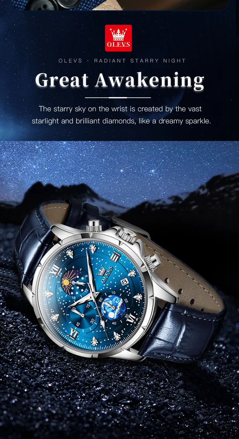 Olevs Men's Watch 9807