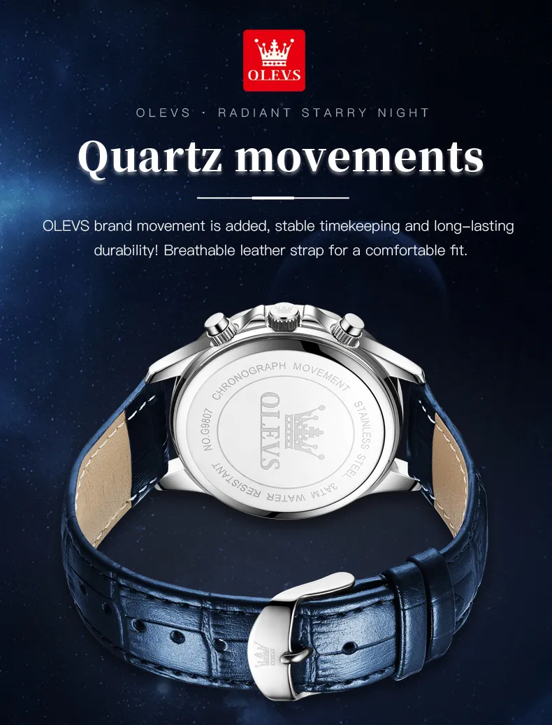 Olevs Men's Watch 9807