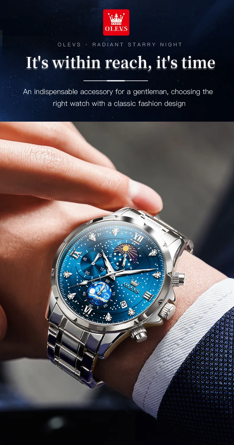 Olevs Men's Watch 9807