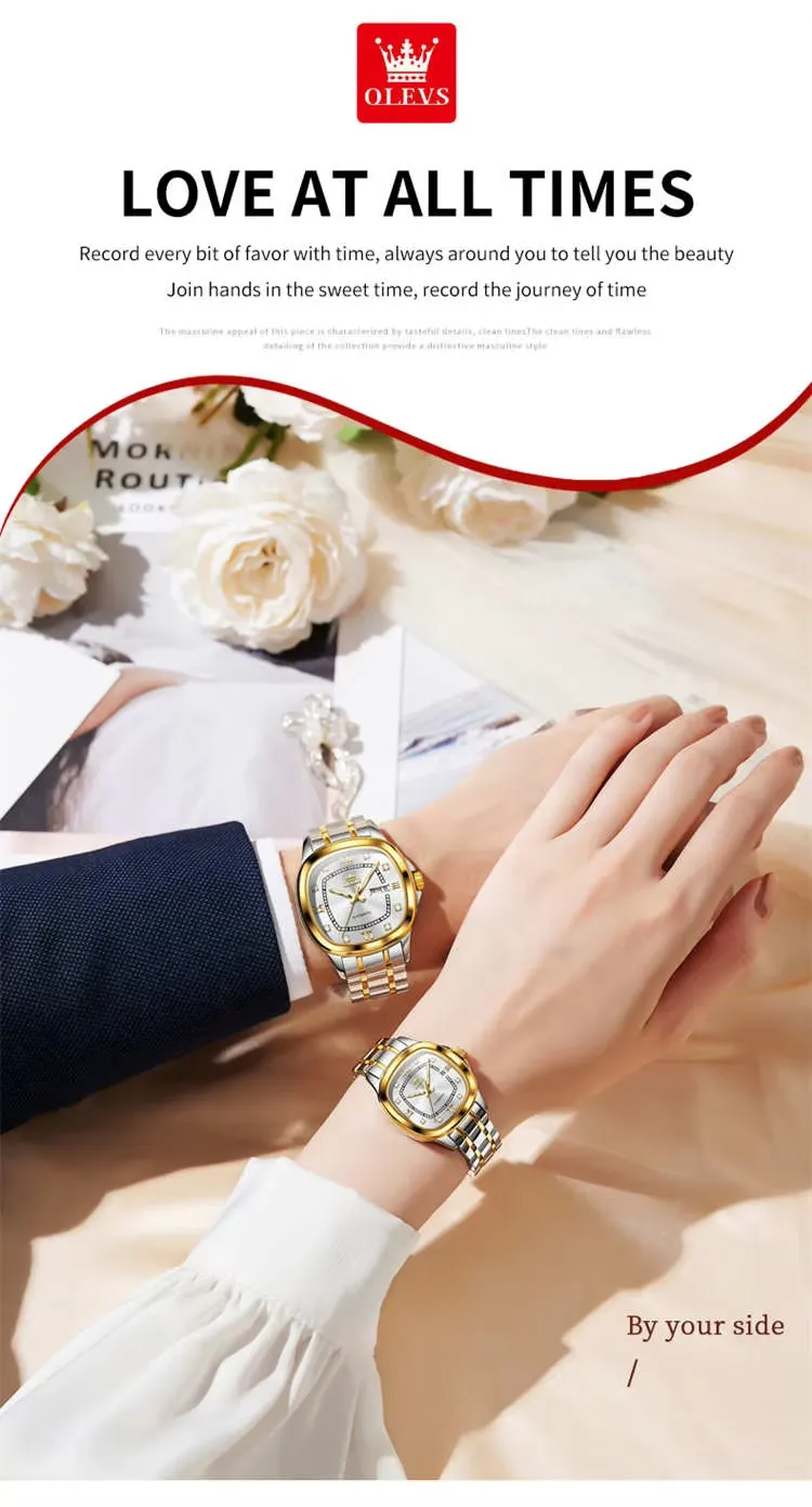 OLEVS Couple Watch 9810