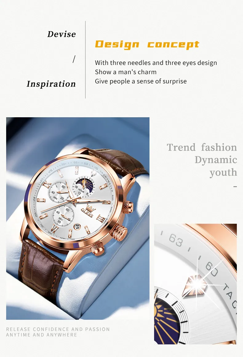 Olevs Men's Watch 9812