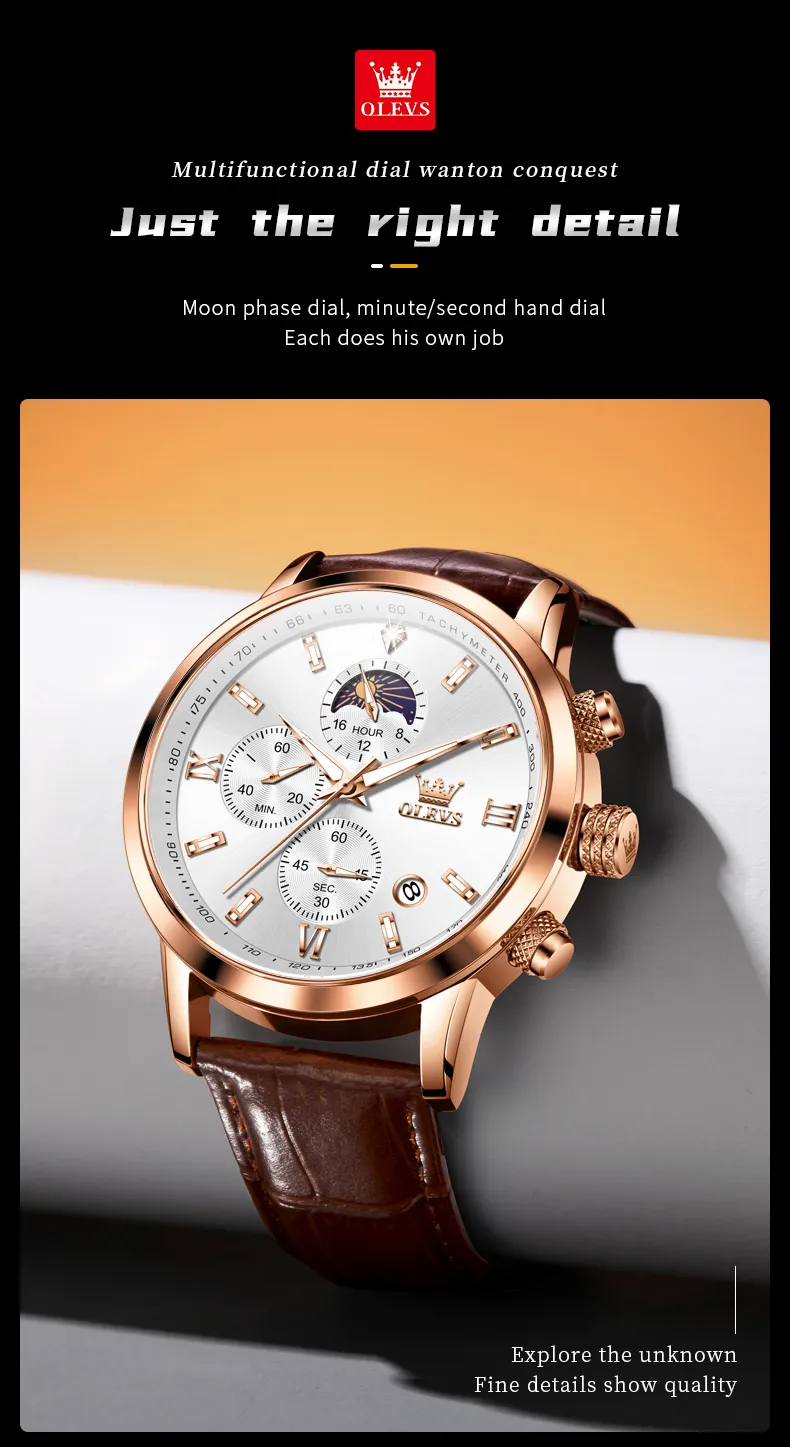 Olevs Men's Watch 9812