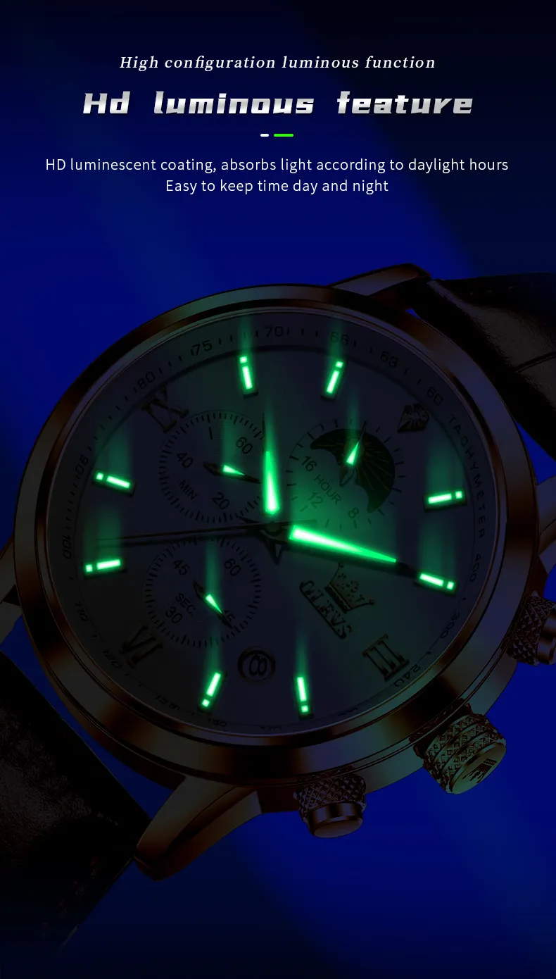 Olevs Men's Watch 9812