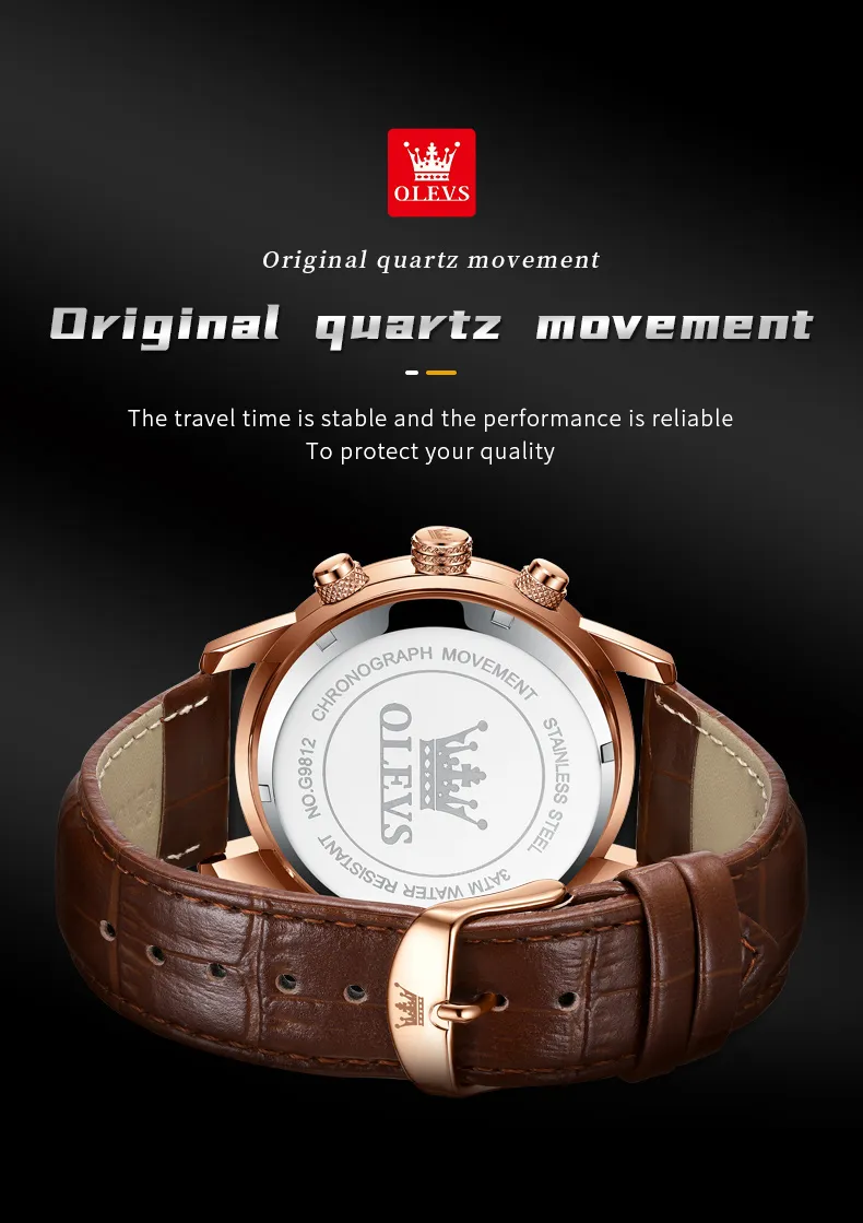 Olevs Men's Watch 9812