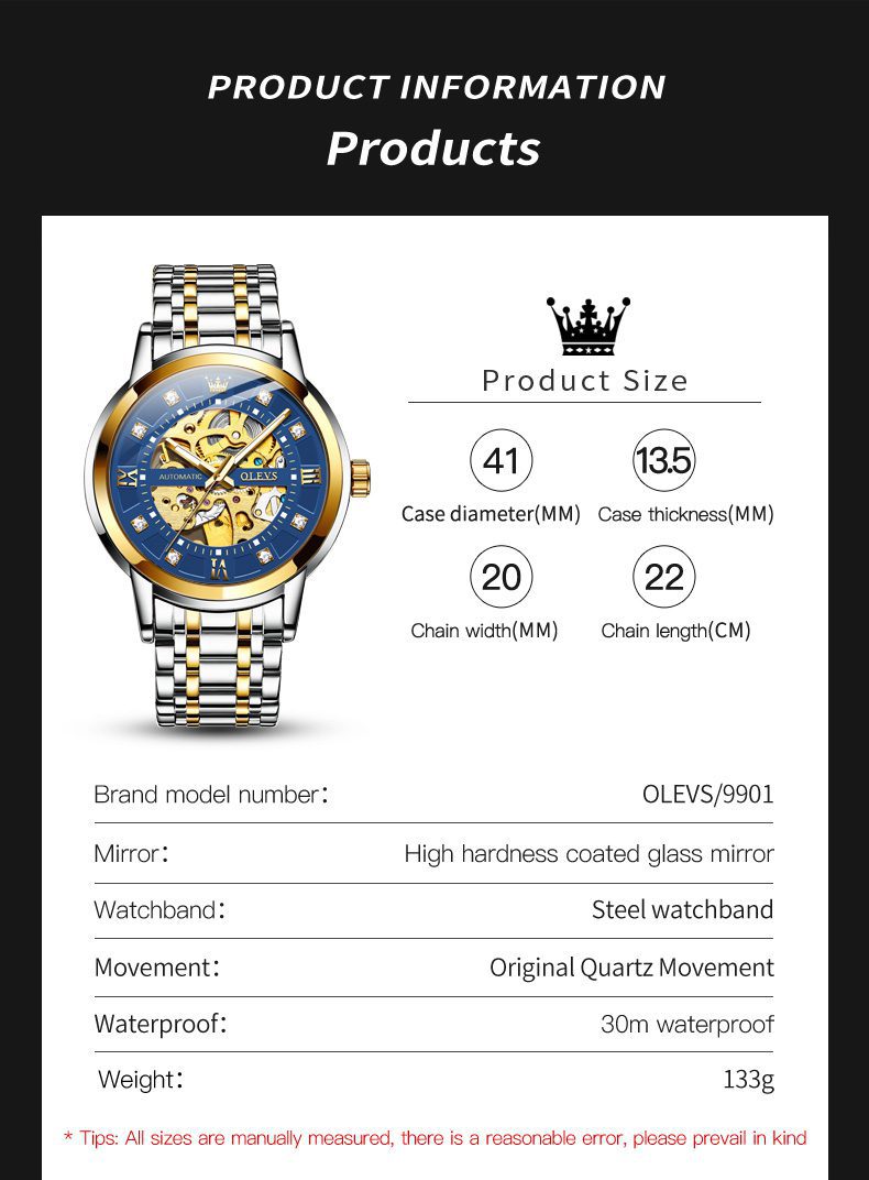 Olevs Men's Watch 9901