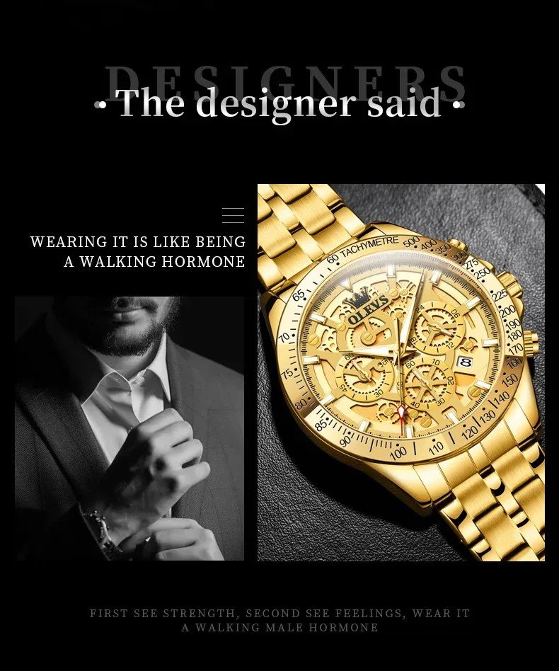 Olevs Men's Watch 9913