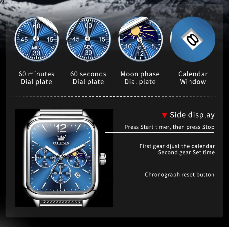 Olevs Men's Watch 9914