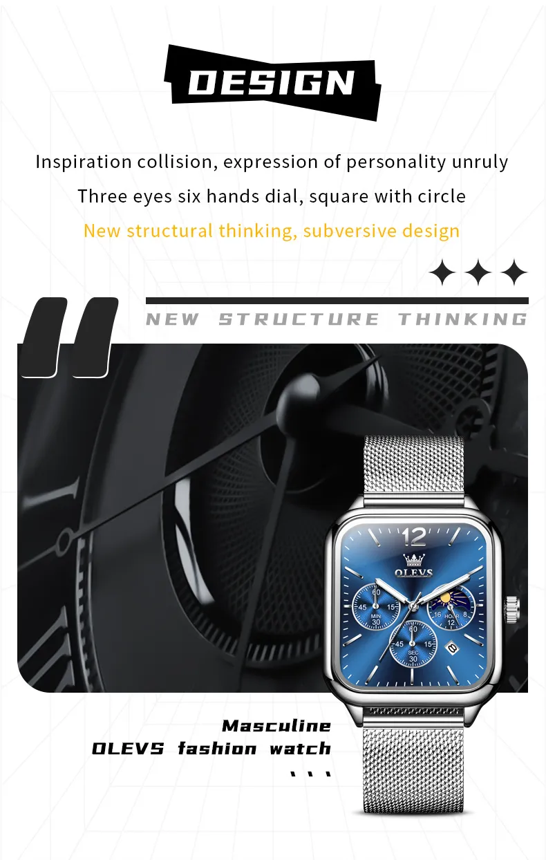 Olevs Men's Watch 9914