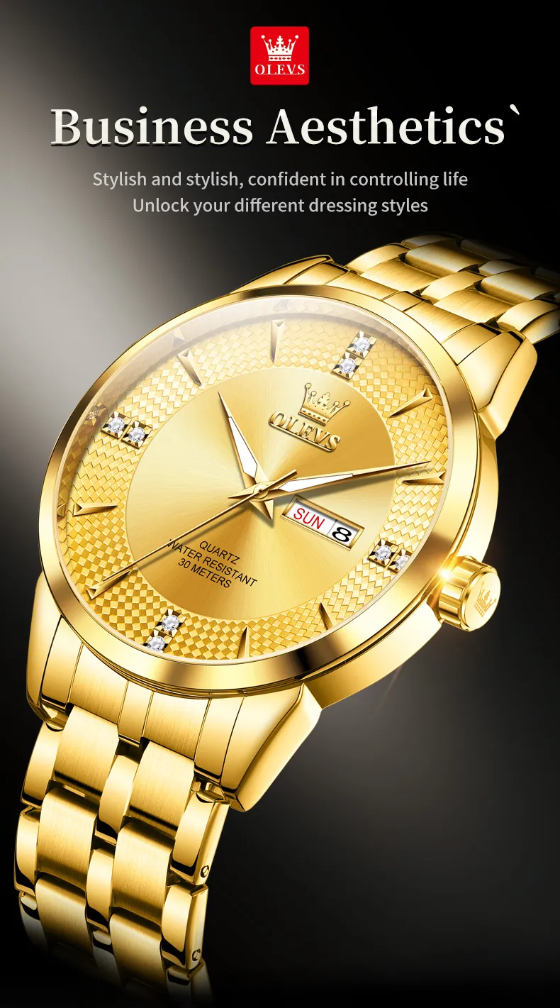 Olevs Men's Watch 9917