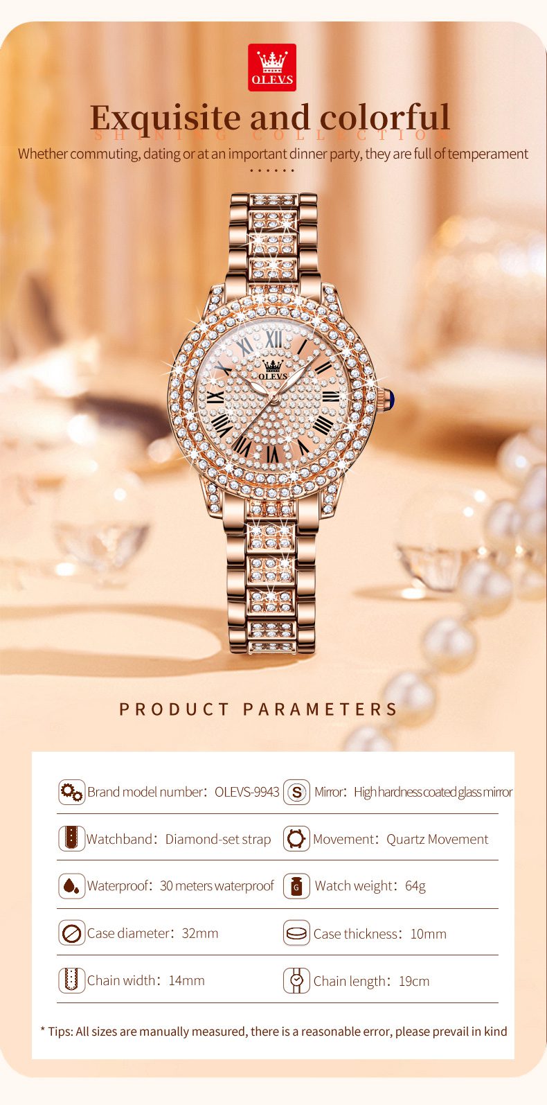 Olevs Women's Watch 9943