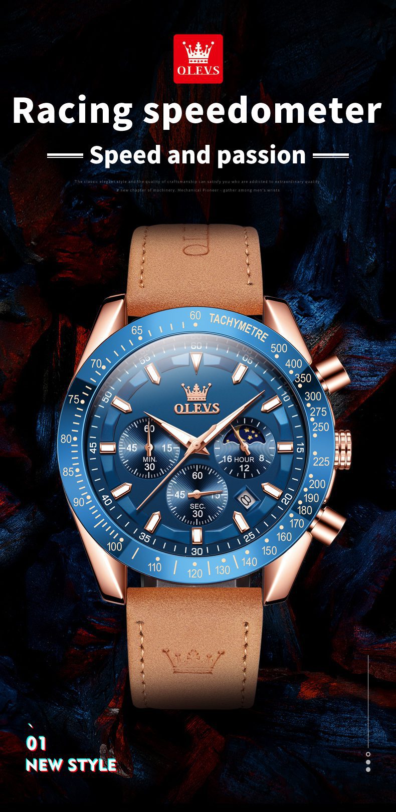 Olevs Men's Watch 9957