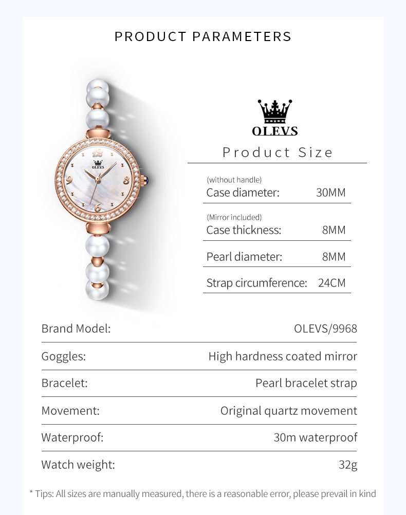 Olevs Women's Watch 9968