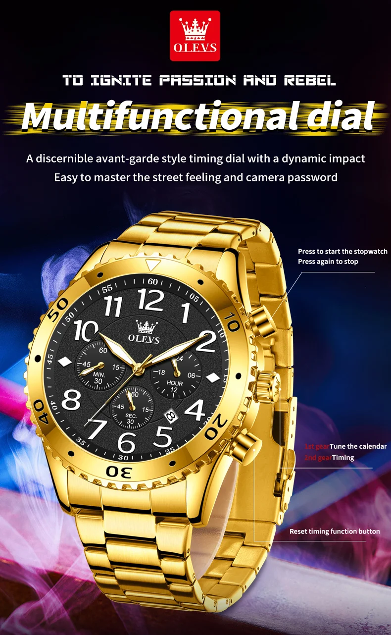 Olevs Men's Watch 9969