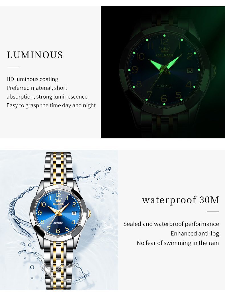 Olevs Couple Watch 9970