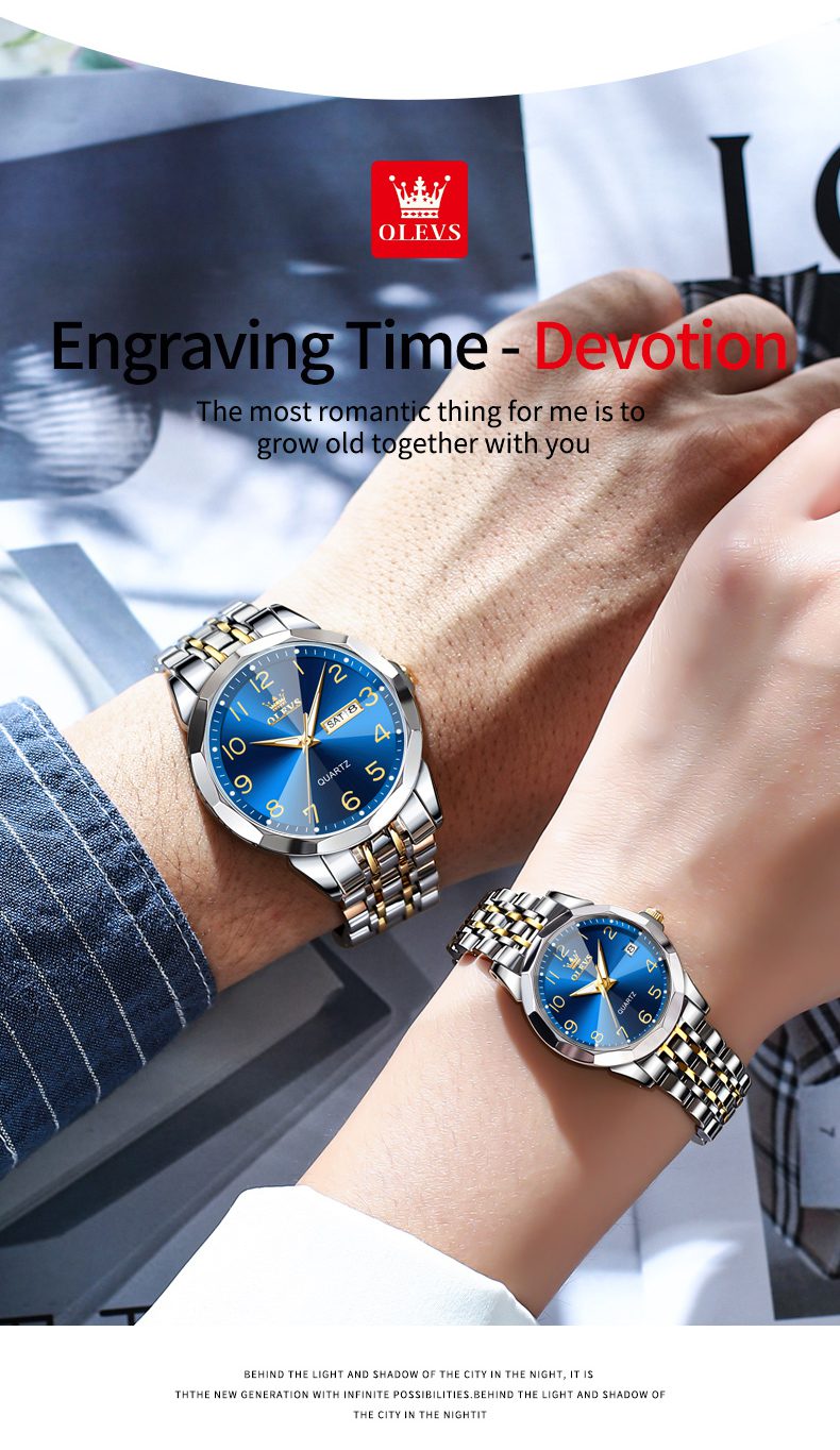 Olevs Couple Watch 9970
