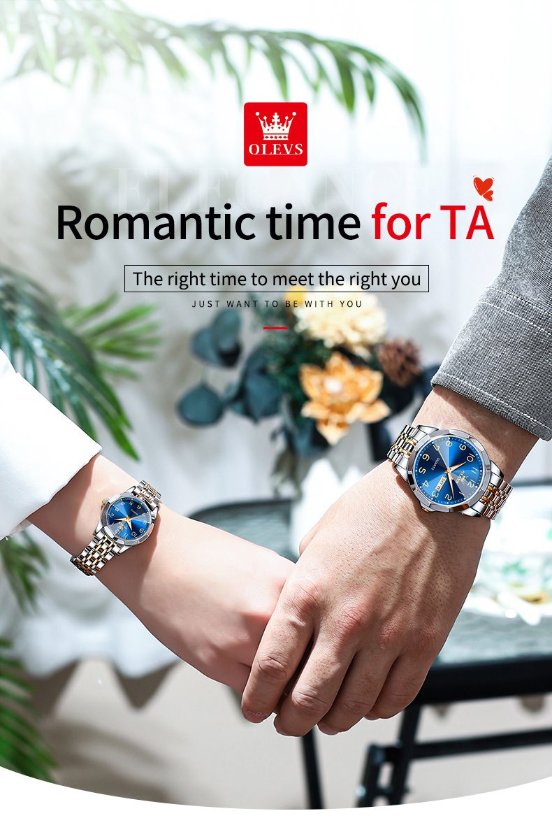 Olevs Couple Watch 9970
