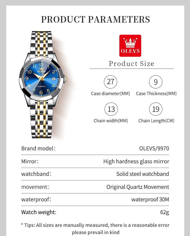 Olevs Women's Watch 9970