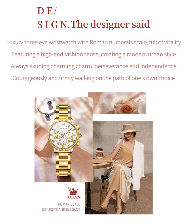 Olevs Women's Watch 9976