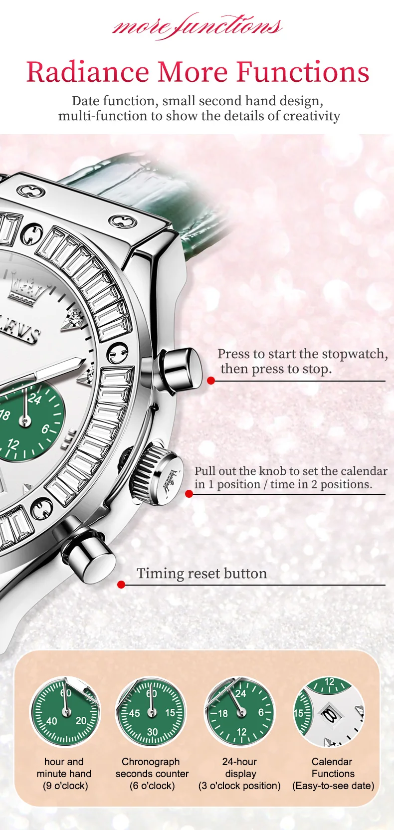 Olevs Women's Watch 9978