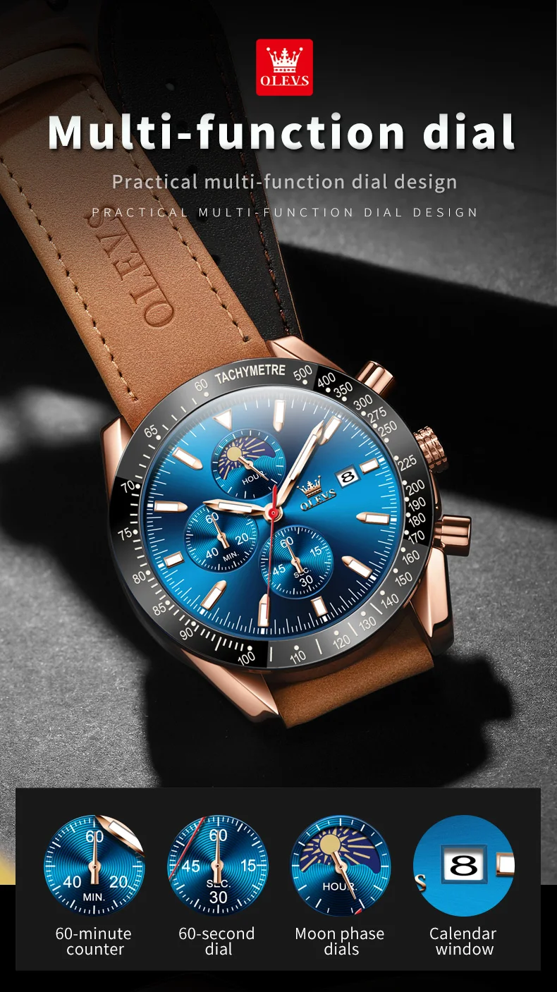 Olevs Men's Watch 9980