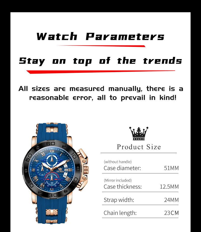 Olevs Men's Watch 9986