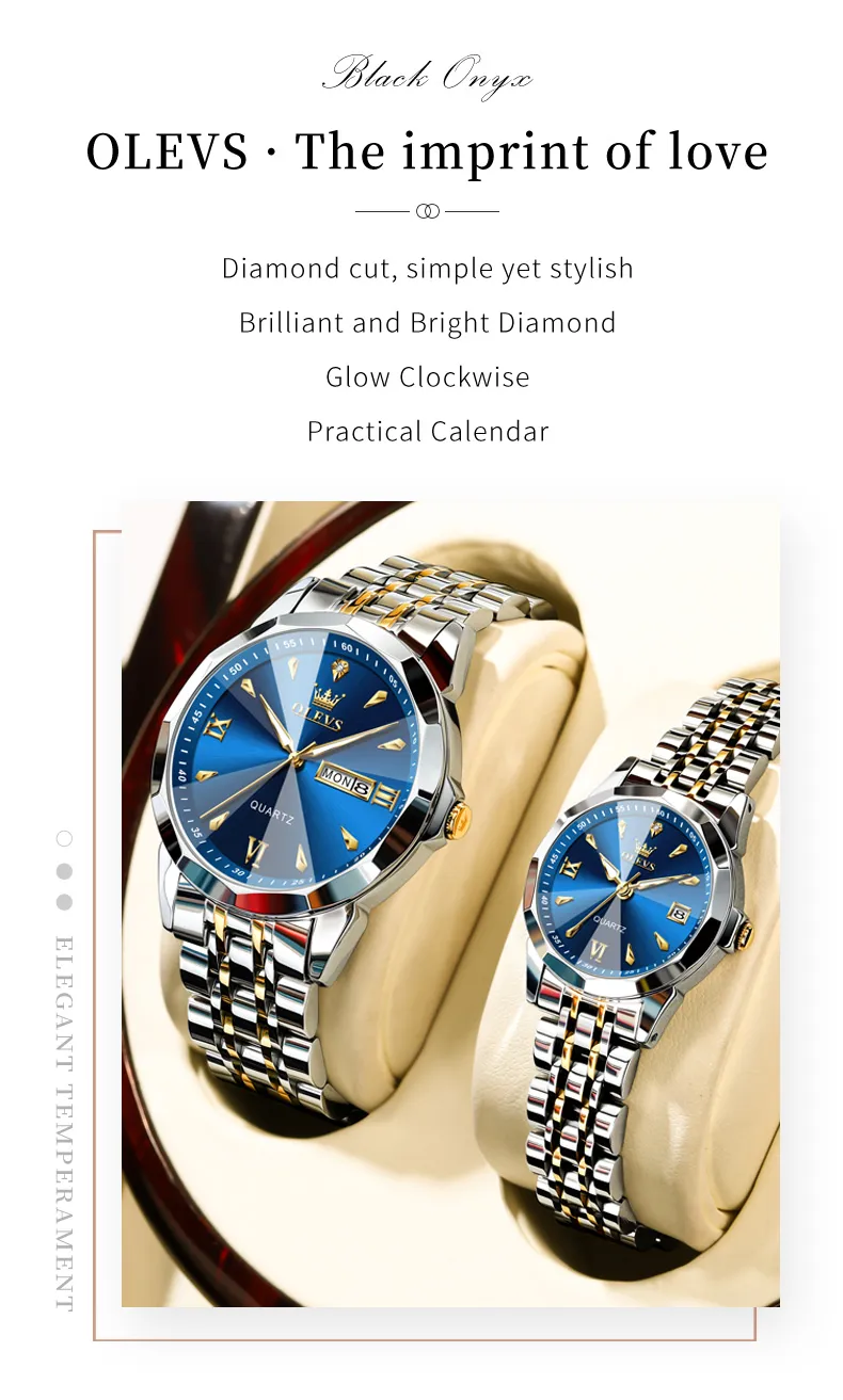 Olevs Couple Watch 9998