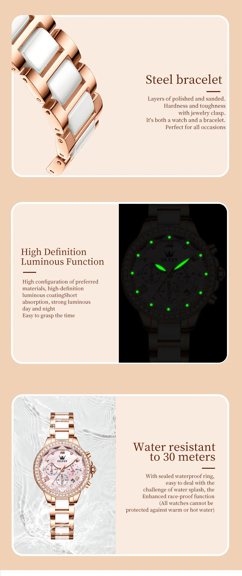 Olevs Women's Watch 9999