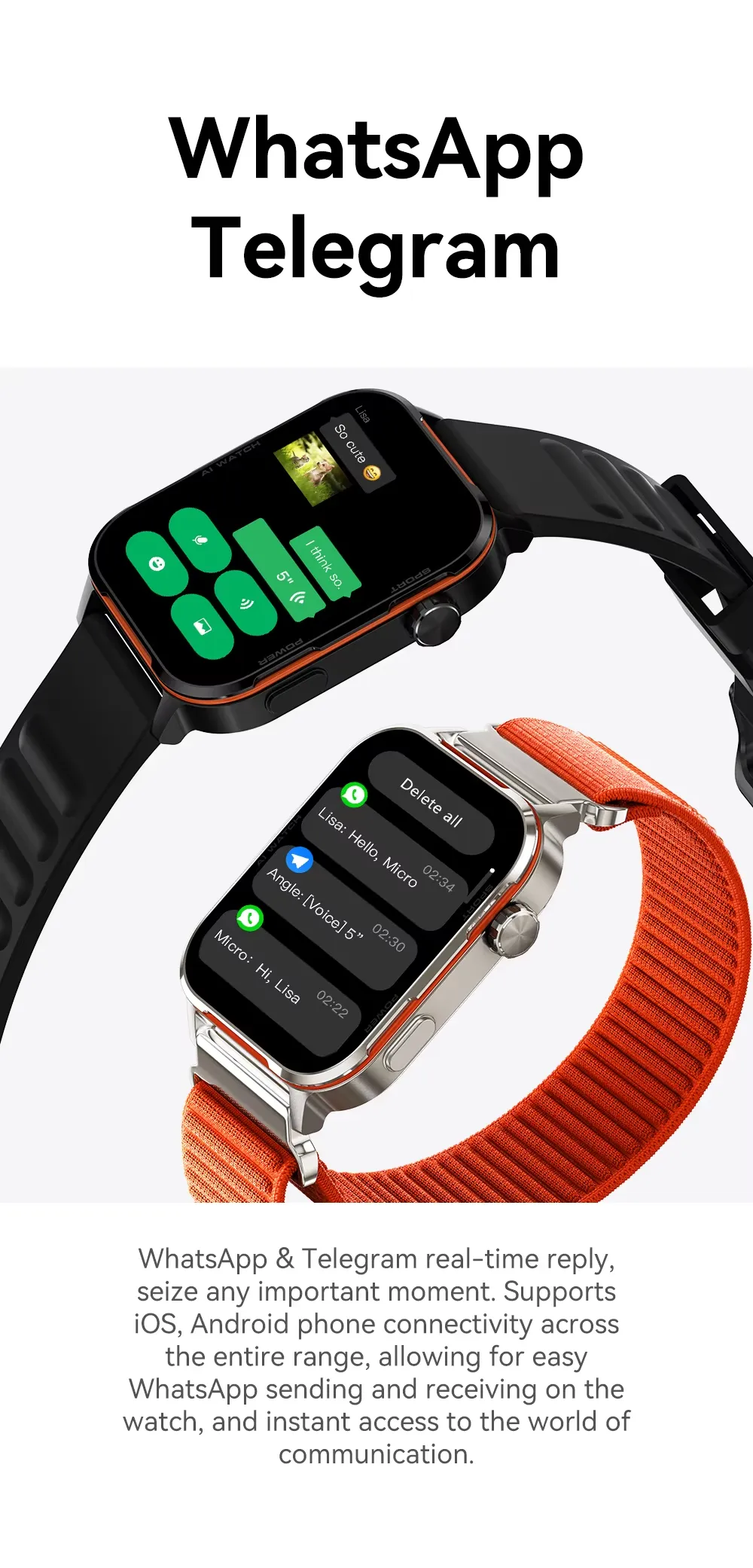 OLEVS Ai Smartwatch AW2