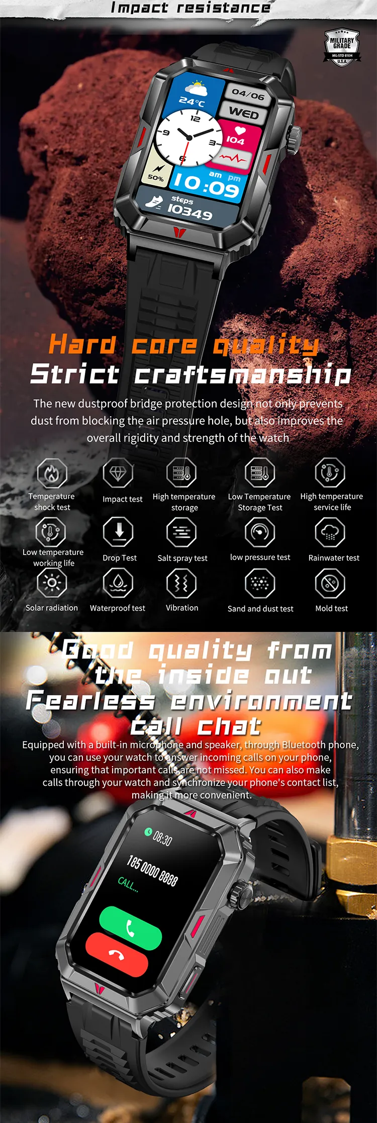 ECG Health Smartwatch CF26