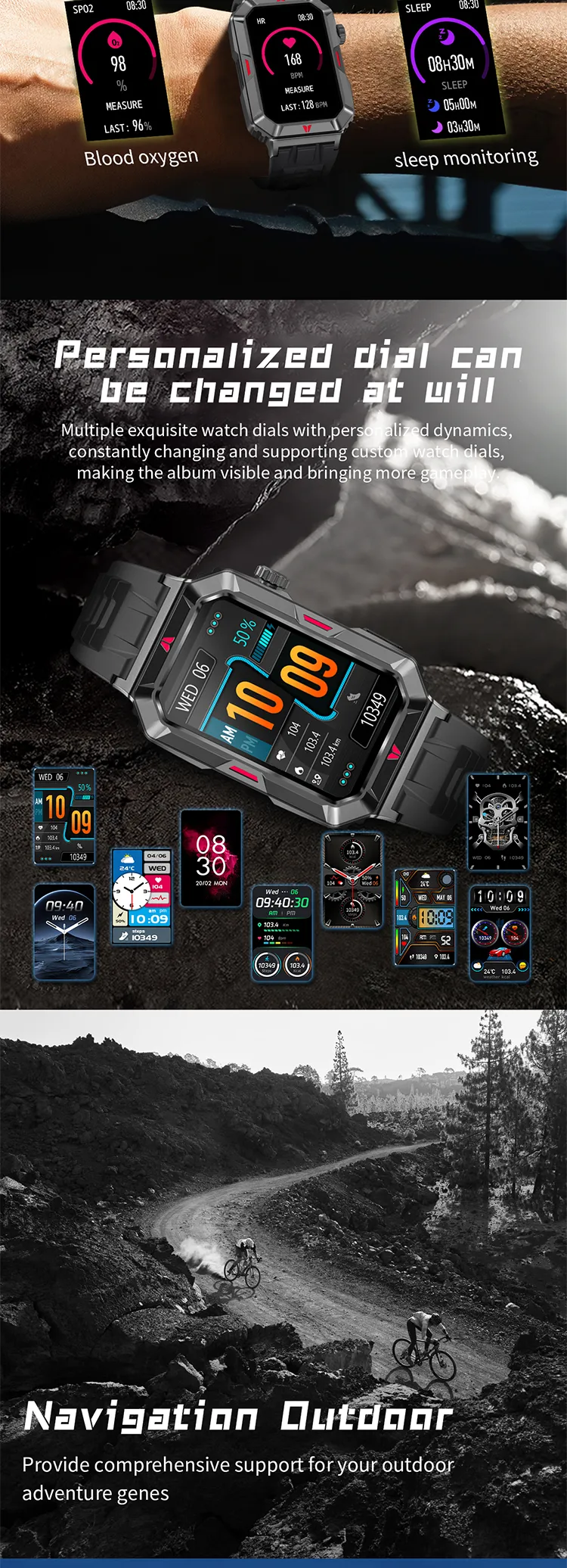 ECG Health Smartwatch CF26