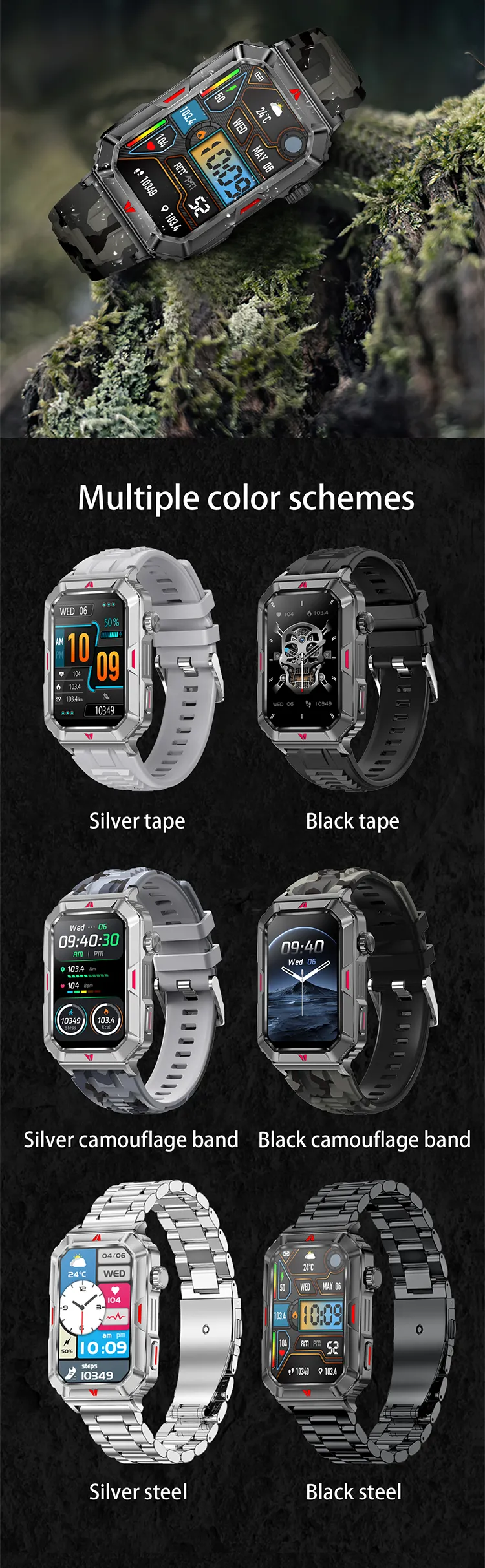 ECG Health Smartwatch CF26