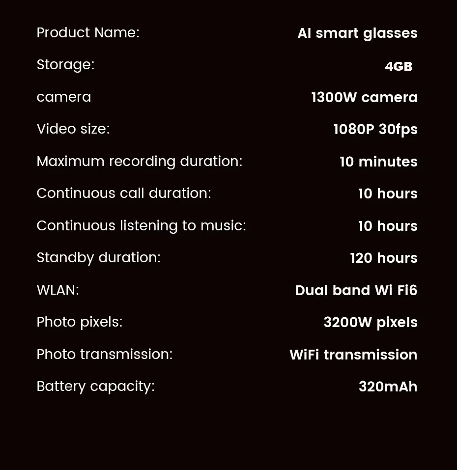 Olevs Smart Glasses E06S