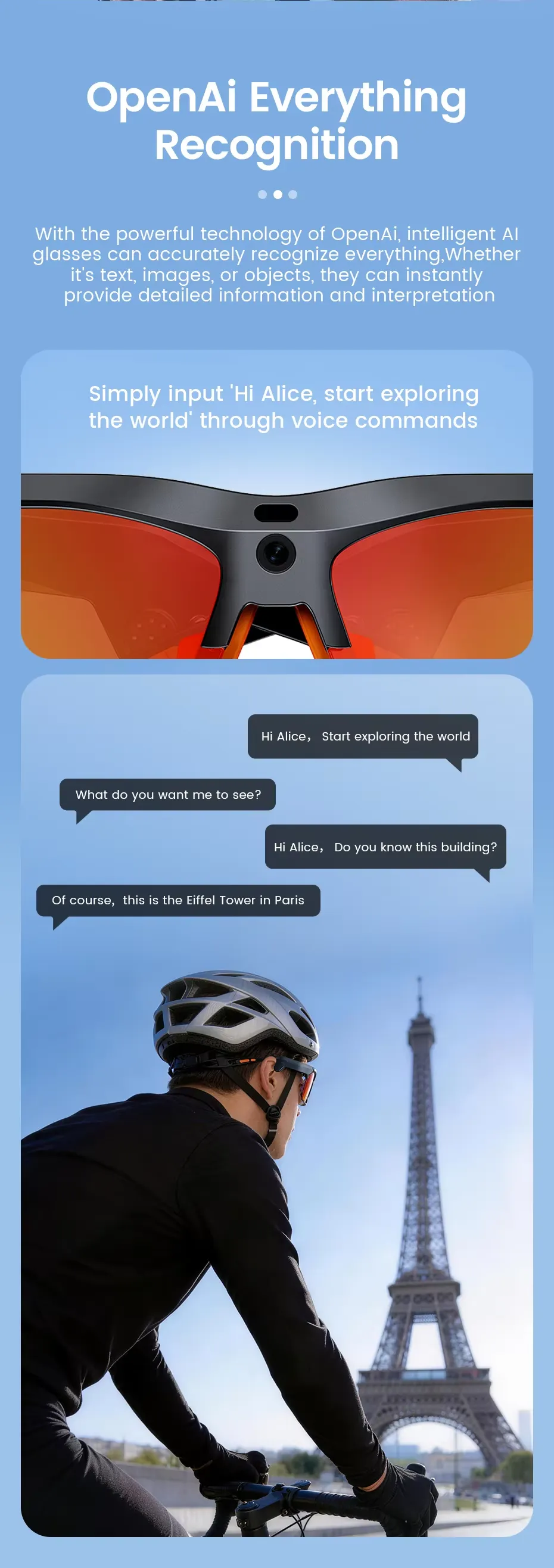 Olevs Smart Glasses E08