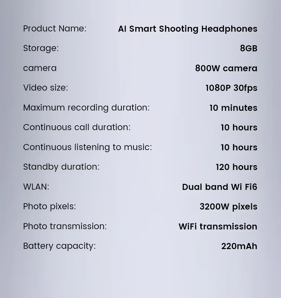 OLEVS Al Smart Shooting Headphones E12