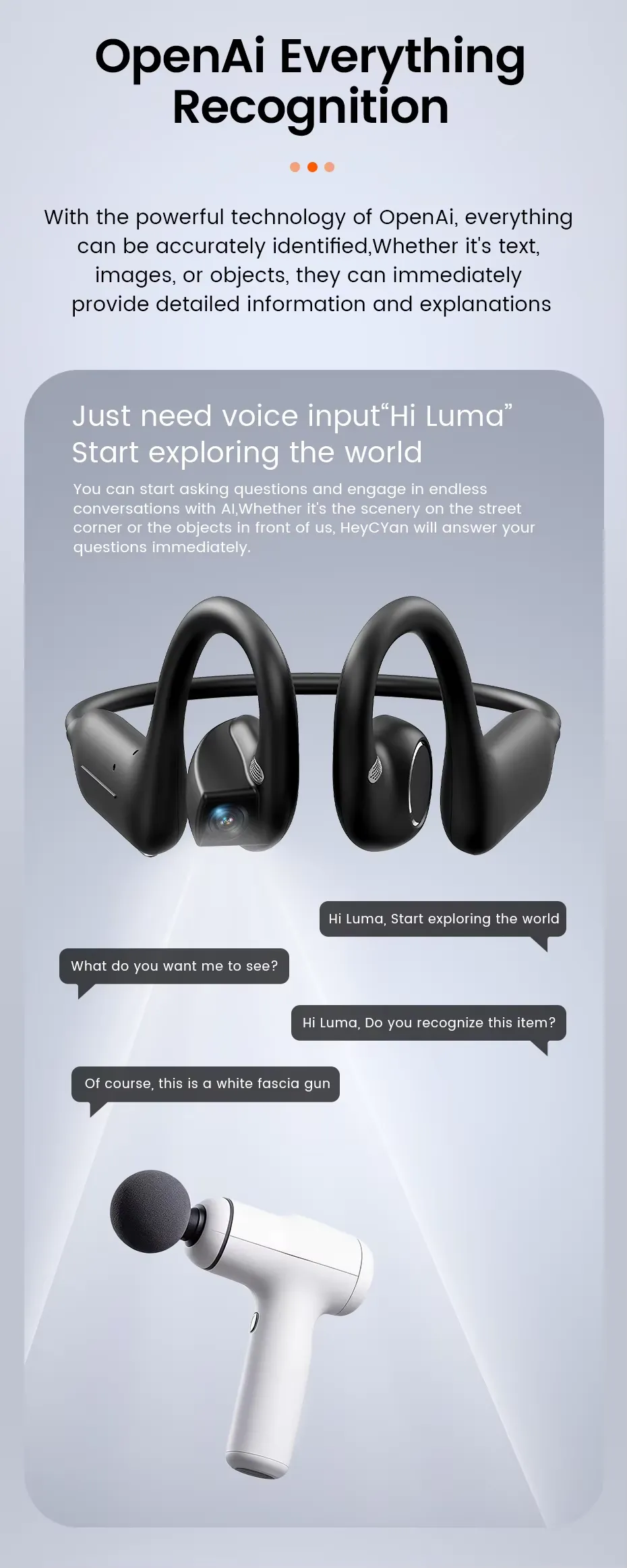 OLEVS Al Smart Shooting Headphones E12