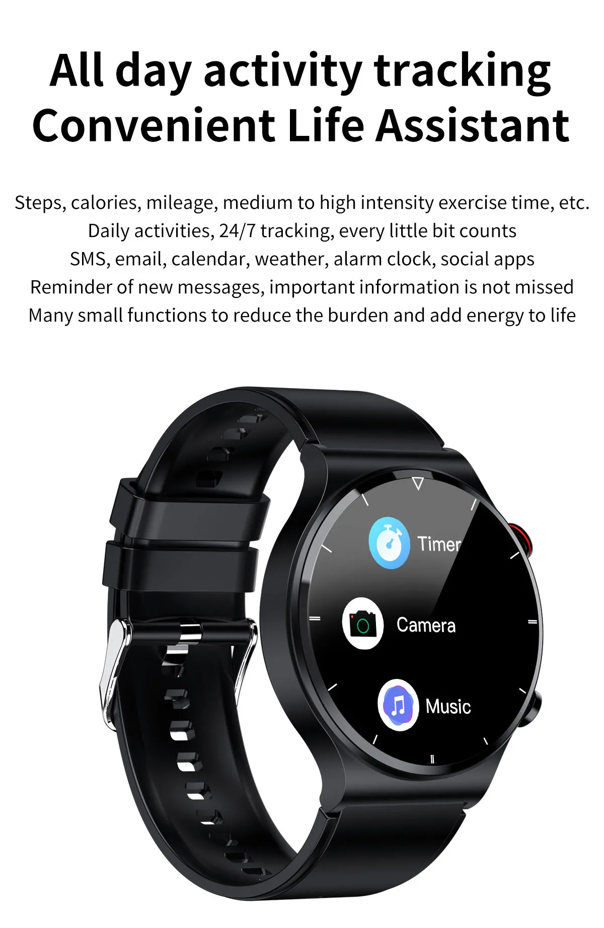 ECG Health Smartwatch E400