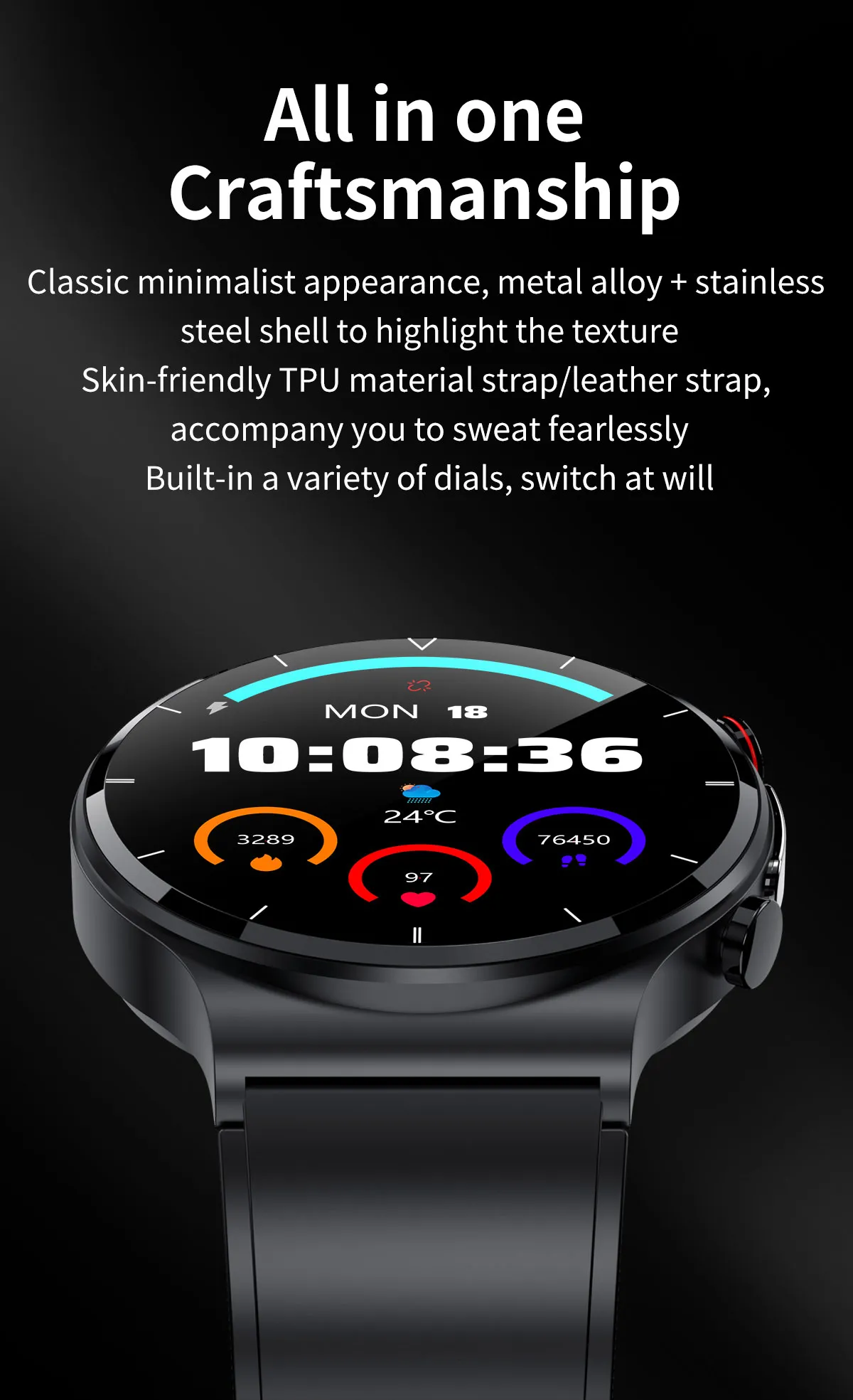 ECG Health Smartwatch E400