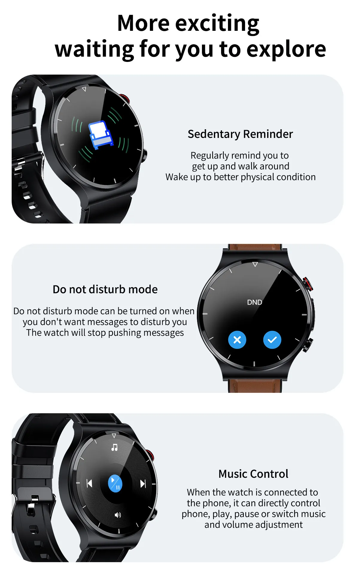 ECG Health Smartwatch E400