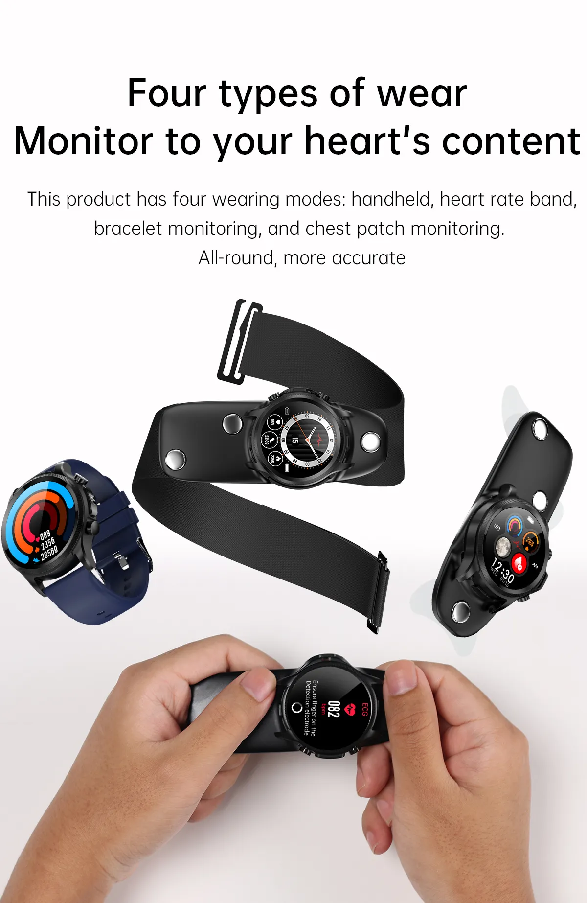 ECG Health Smartwatch E400