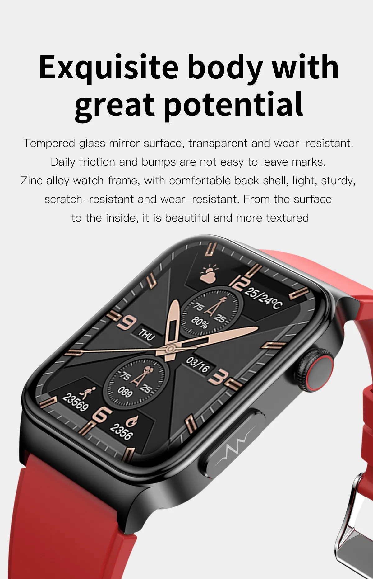 ECG Health Smartwatch E500