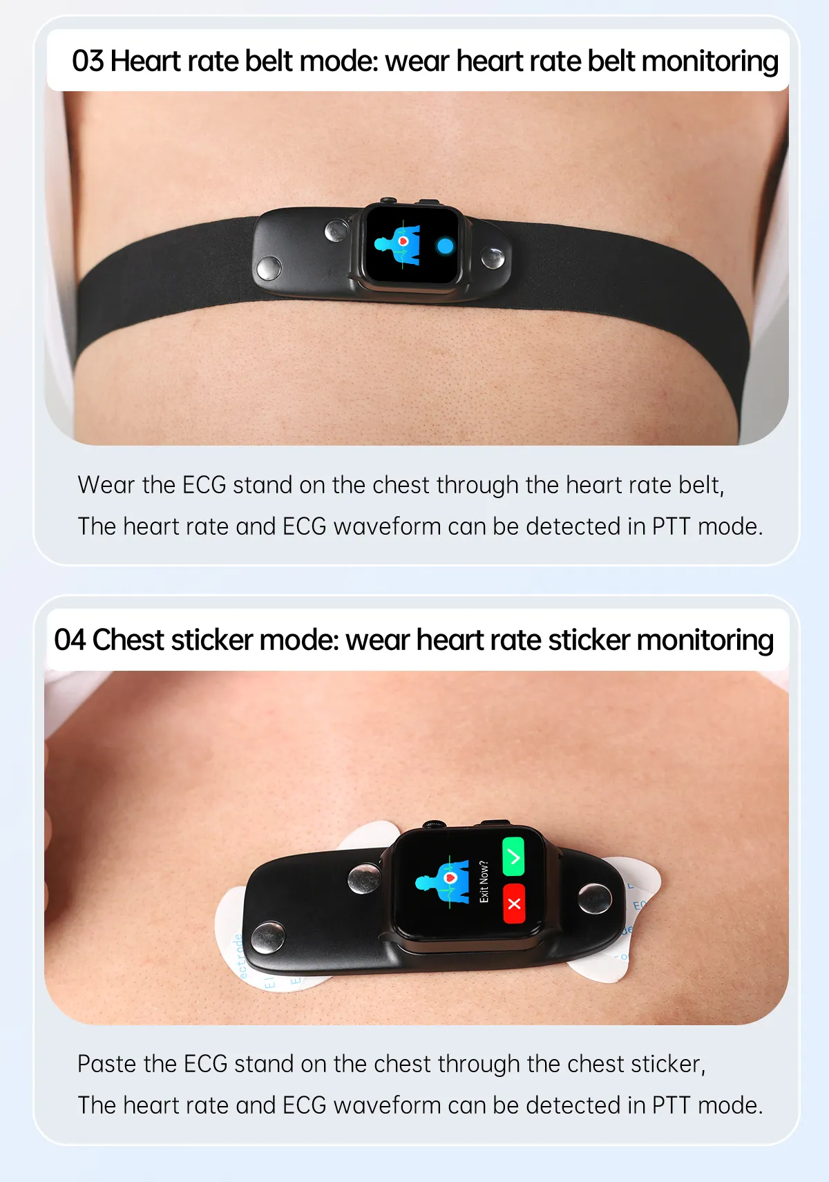 ECG Health Smartwatch E500