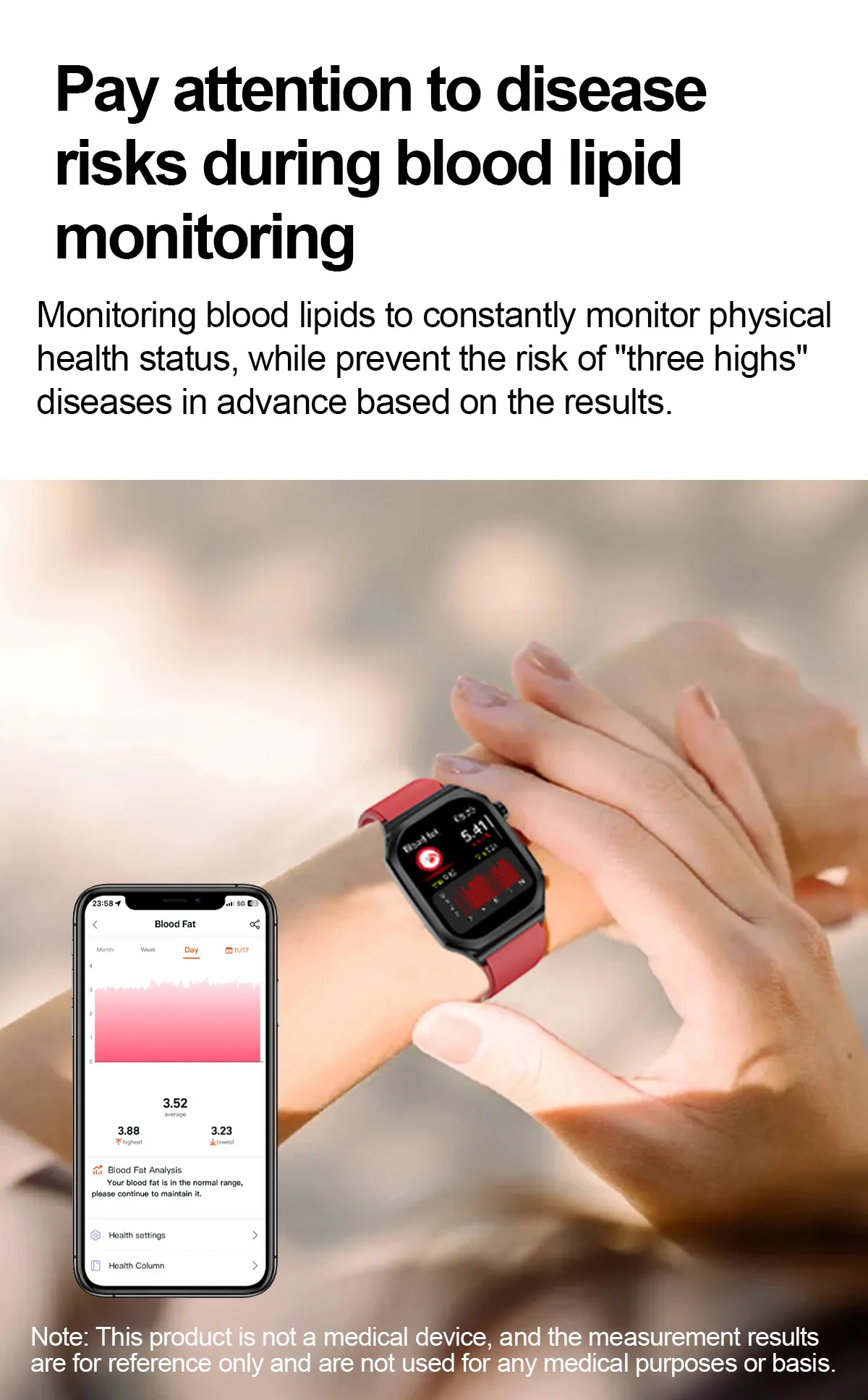 ECG Health Smartwatch ET280